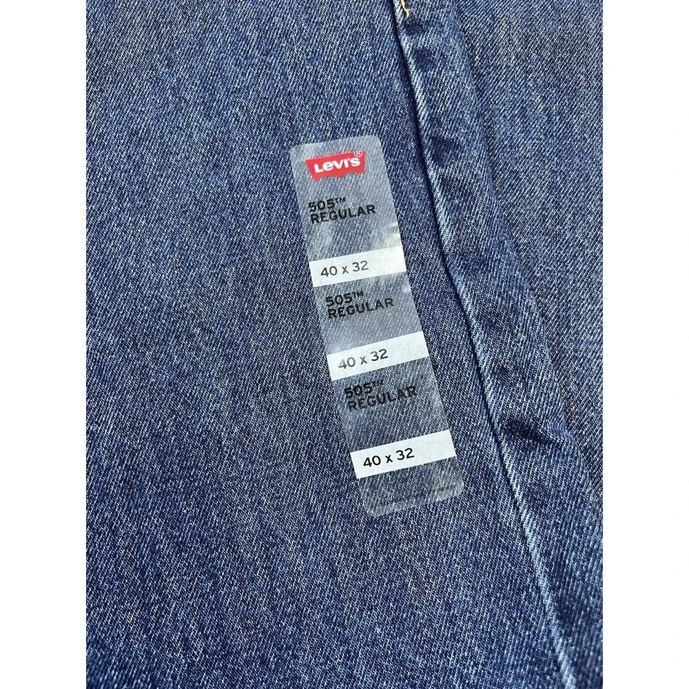 Levi's 505 Regular‎ Straight Leg Jeans Men's Size 40 x 32 NEW